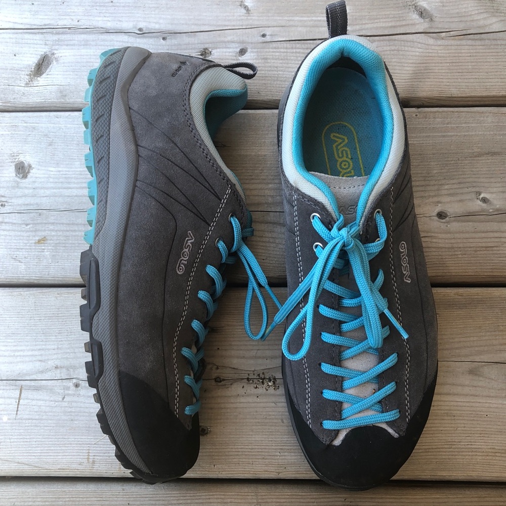 Women’s 10 Asolo Gore-tex Hiking Shoes Space Goretex Trail Outdoor Vibram Sole